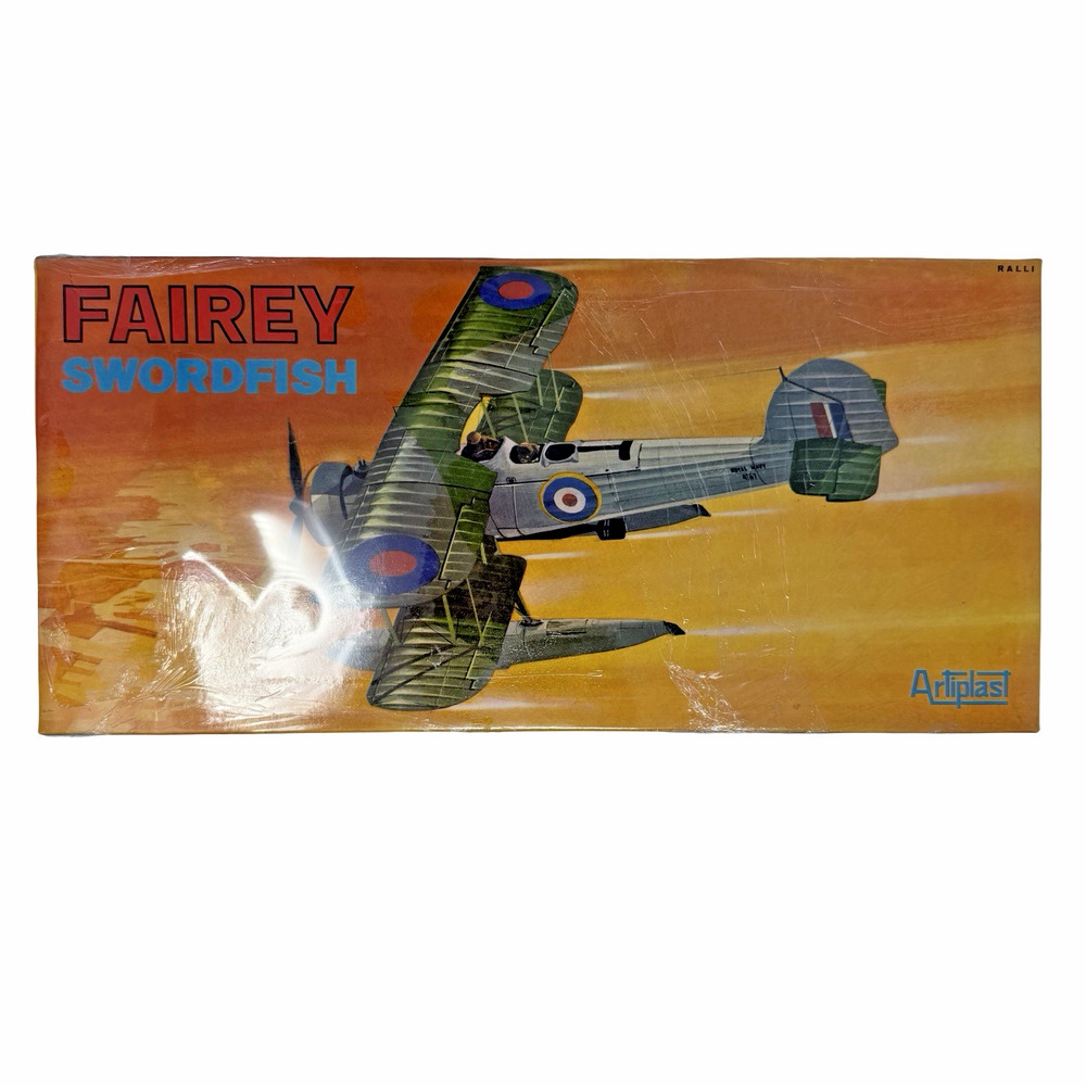 Artiplast Fairey Swordfish Floatplane Model Kit NOS Sealed Made in Italy
